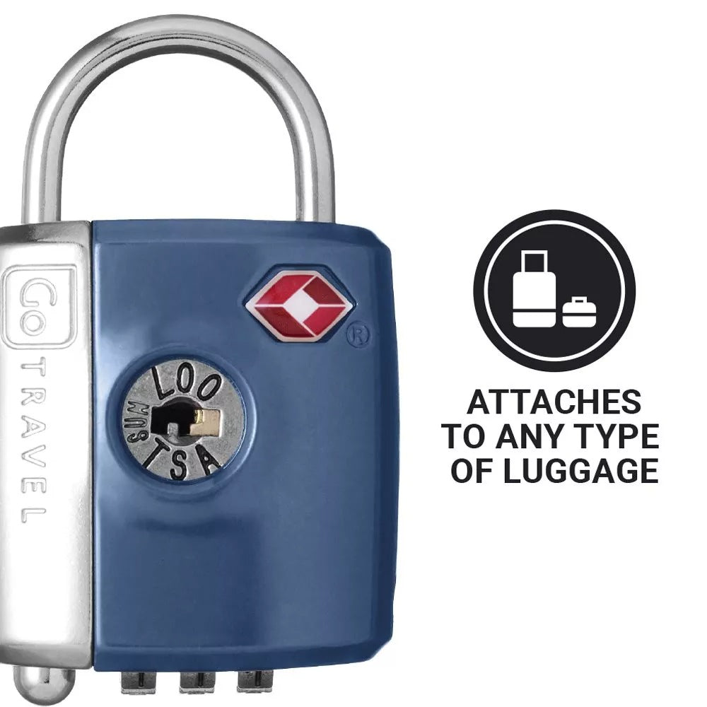 Go Travel, Dual Combi Key Padlock TSA