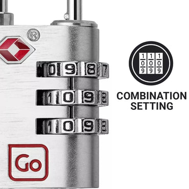 Go Travel, Classic Large Combi Padlock TSA