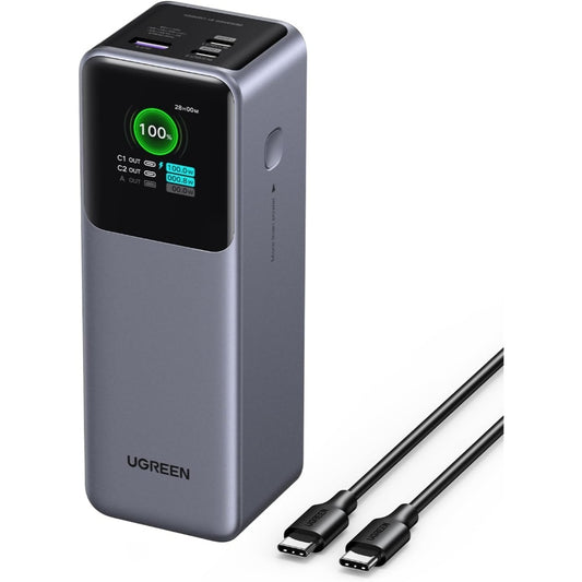 Ugreen, Nexode 200W Pd 3.1 Laptop Portable Charger Fast Charging Smart Digital Display Battery Pack Pb722- 35525B