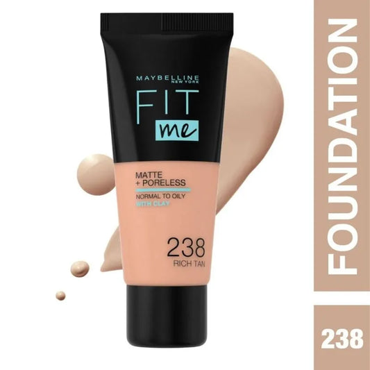 Maybelline, Fit Me Matte Foundation 238 Rich Tan 30Ml
