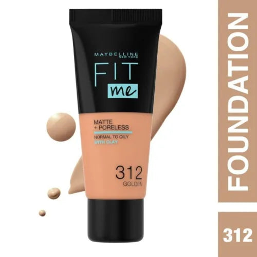 Maybelline, Fit Me Matte Foundation 312 Golden 30Ml