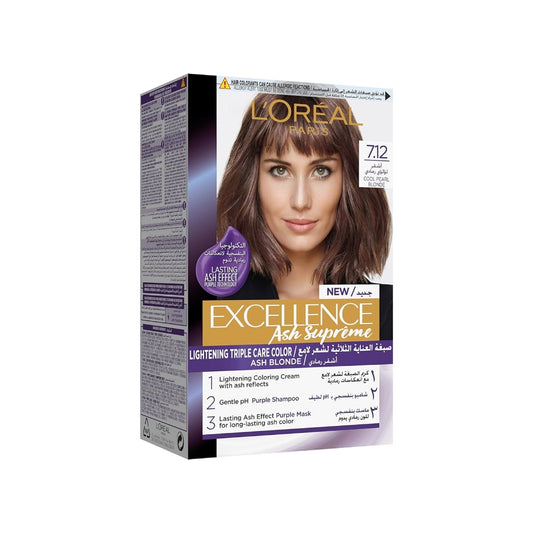 Garnier, Excellence Hair Coloration ASH Supreme 7.12 KI 003 Cool Pearl Blonde