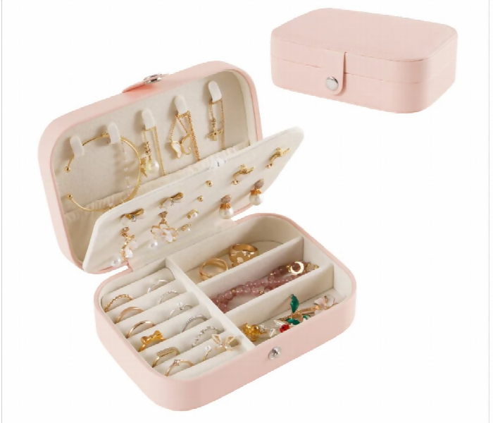 3-Layer Jewelry Storage Box LD-1013 – Portable Organizer for Rings, Earrings, Necklaces & Bracelets