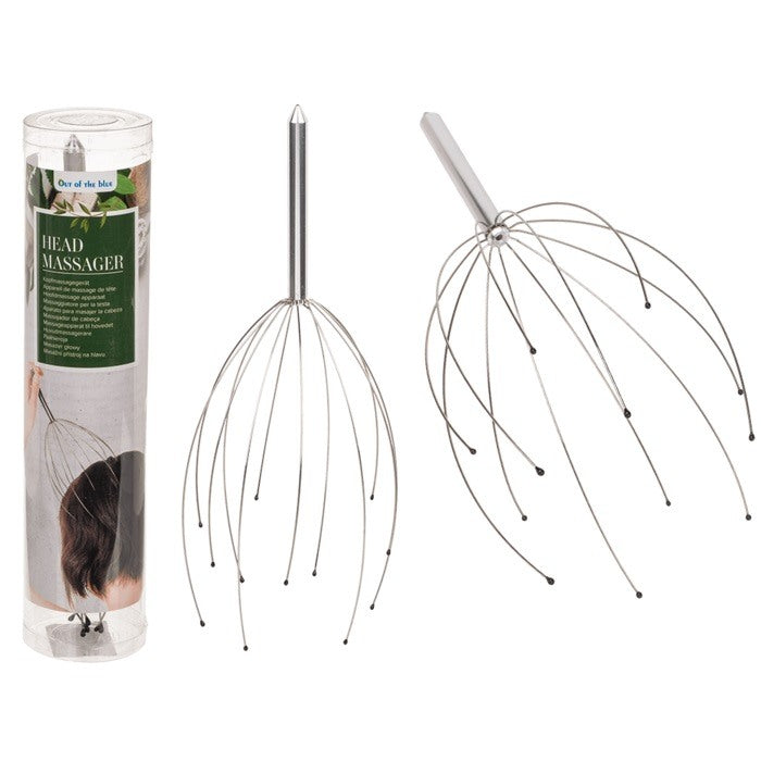 Out Of The Blue, Metal Deluxe Head Massager With 12 Massaging Arms #61/1990.