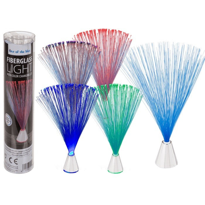 Out Of The Blue, Fibre Glass Light With Led 21 Cm (Incl. Batteries) #90/1058 In Plastic Box