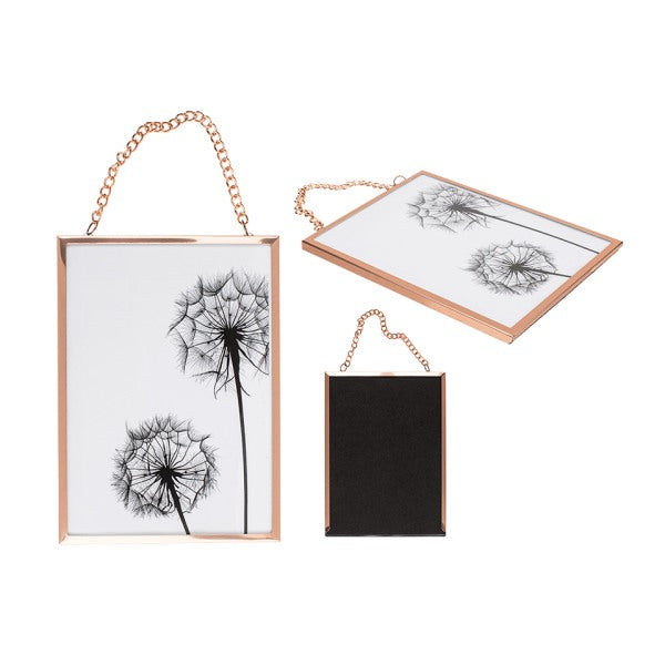 Out Of The Blue, Wall Rose Gold Metal Picture Frame 13 X 18 Cm#250081.