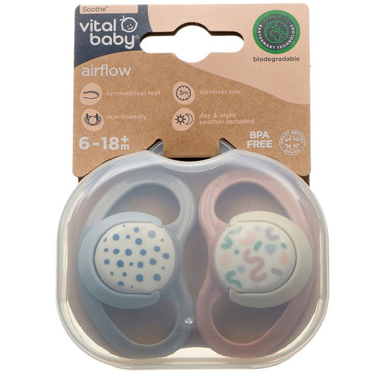 Vital Baby, Soothe Airflow 6-18 Months 2pk