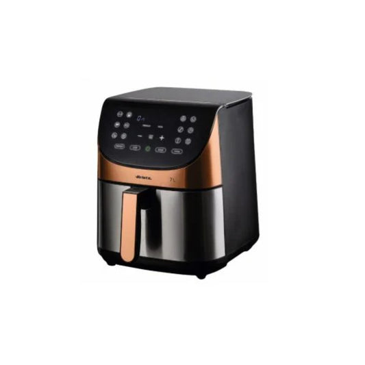 Ariete, Digital Air Fryer 7L, Stainless Steel-Pink Gold, 1800W, 4628/01