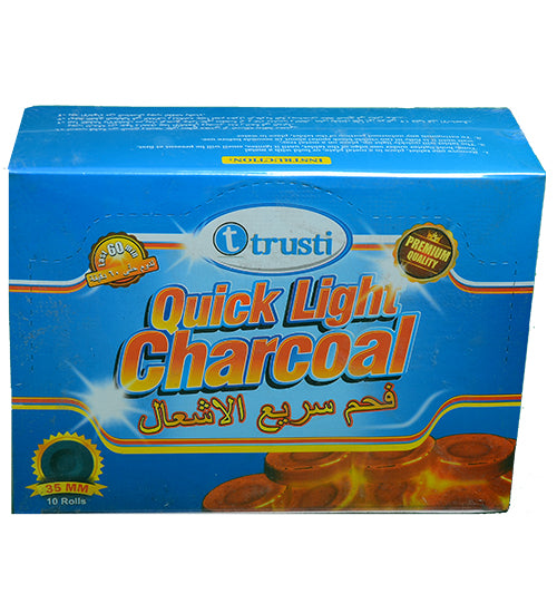 Trusti, Charcoal Quick Light 10 Pcs/Box