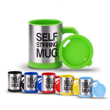 Cool Gift, Self Stirring Mug Stainless Steel Coffee Mug, Available in Different Colors
