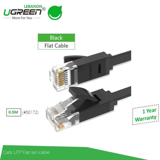 Ugreen, Cat 6 Utp Lan Flat Cable, Available in Different Sizes
