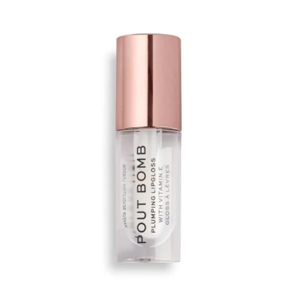Makeup By Revolution, Revolution Pout Bomb Plumping Gloss Glaze Clear