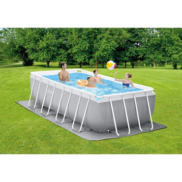 Best way, Power Steel Rectangular Steel Frame Pool Set with Filter Pump + Accessories 4.12m X 2.01mX 1.22m