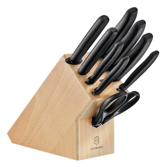 Victorinox, Knife Set 9pcs With Wooden Stand