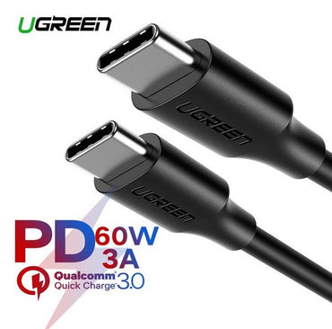 Ugreen, Usb-C To Usb-C Pd60W Fast Charge & Data Cable 3M Ugreen Us286 - 60788
