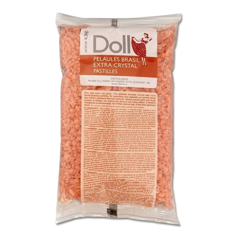 Doll Hard Wax Beans Flexible Hair Removal Wax Waxing Without Liner For, 800 G Pink