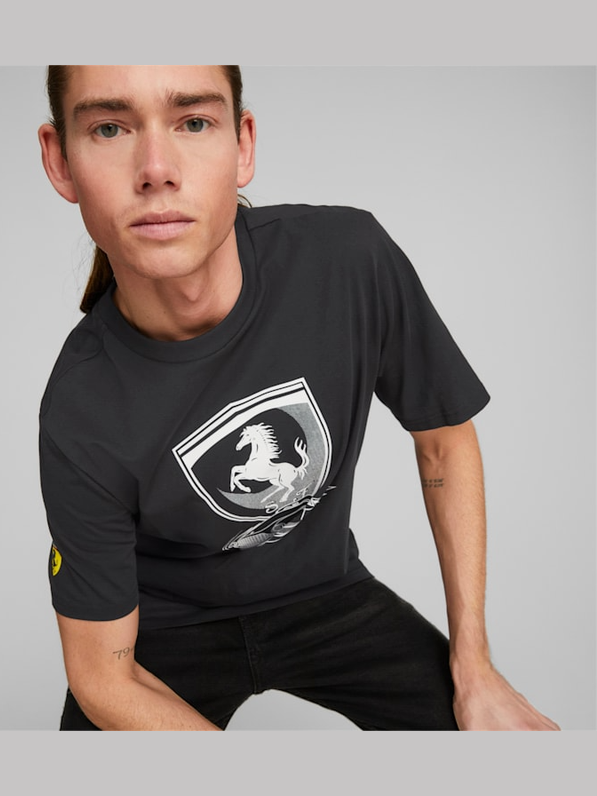 PUMA FERRARI RACE BIG SHIELD TEE