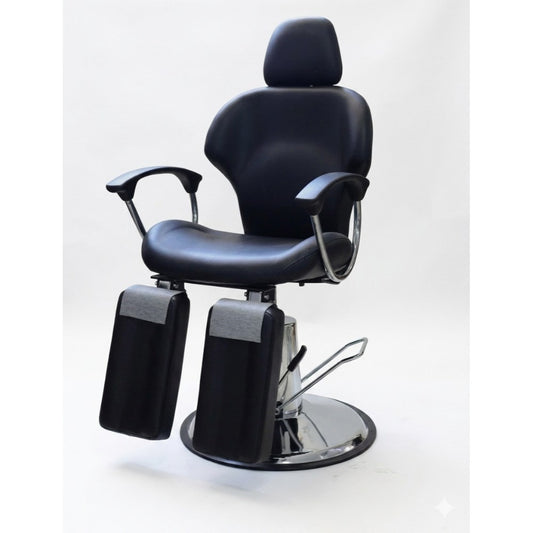 La Perla Tech, Professional Salon Chair With Fully Reclining Back And Split Leg Rests.