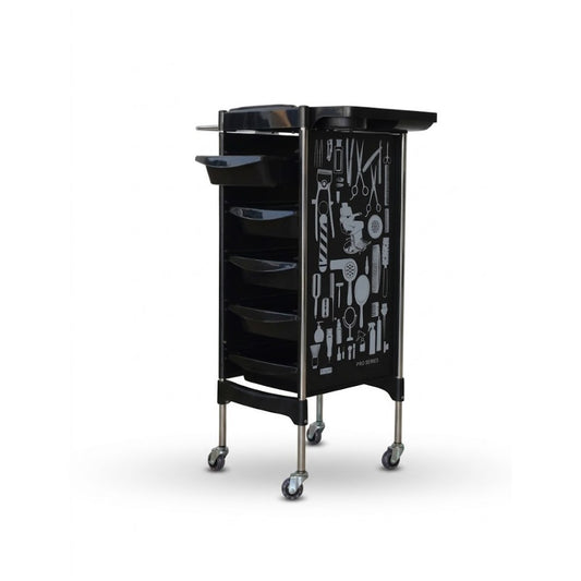 La Perla Tech, Salon Trolley With Lock, Multifunctional Beauty Tool Storage For Hair Salon And Spa, 6291101006512