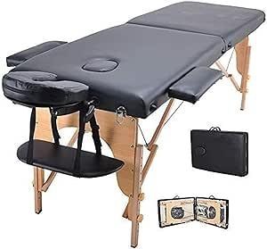 La Perla Tech, Portable Spa Bed Folding Facial Adjustable Lash wooden Base, 6414205114088