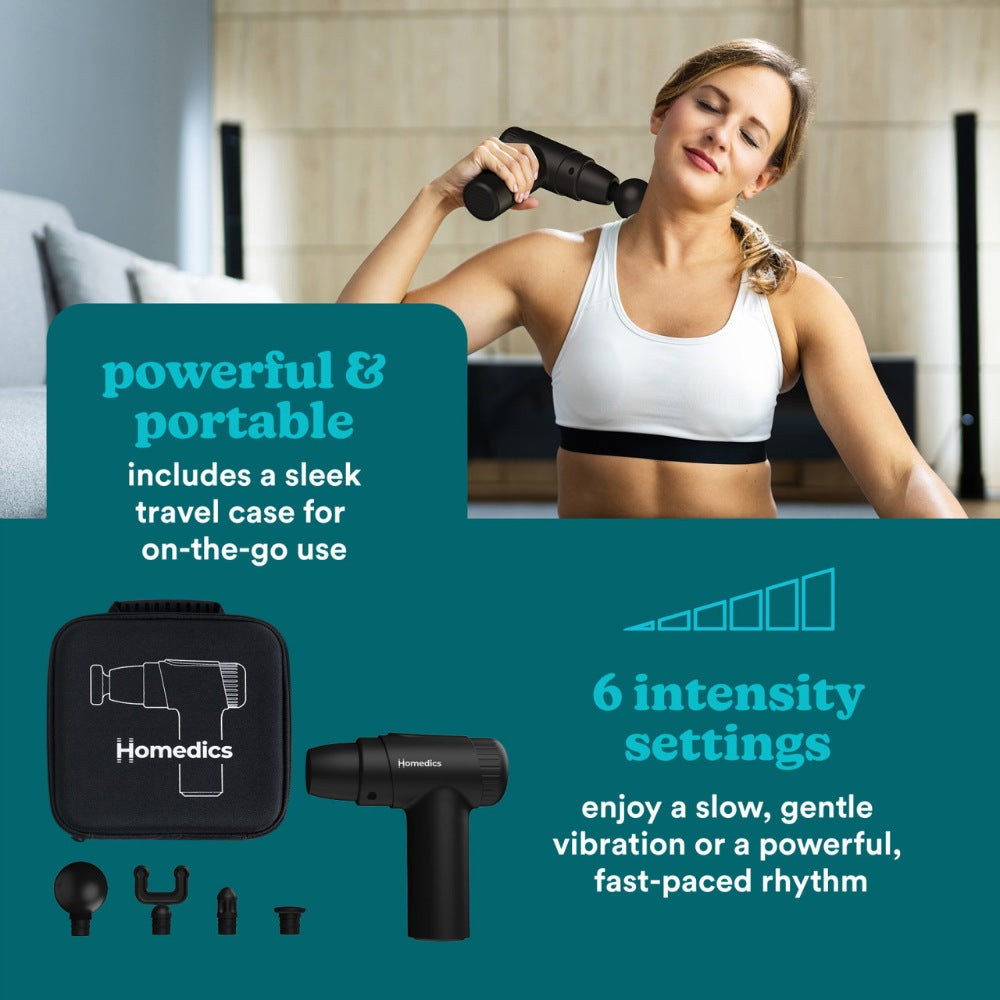 HoMedics, Novo Mini Massage Gun Pgm-45Bk