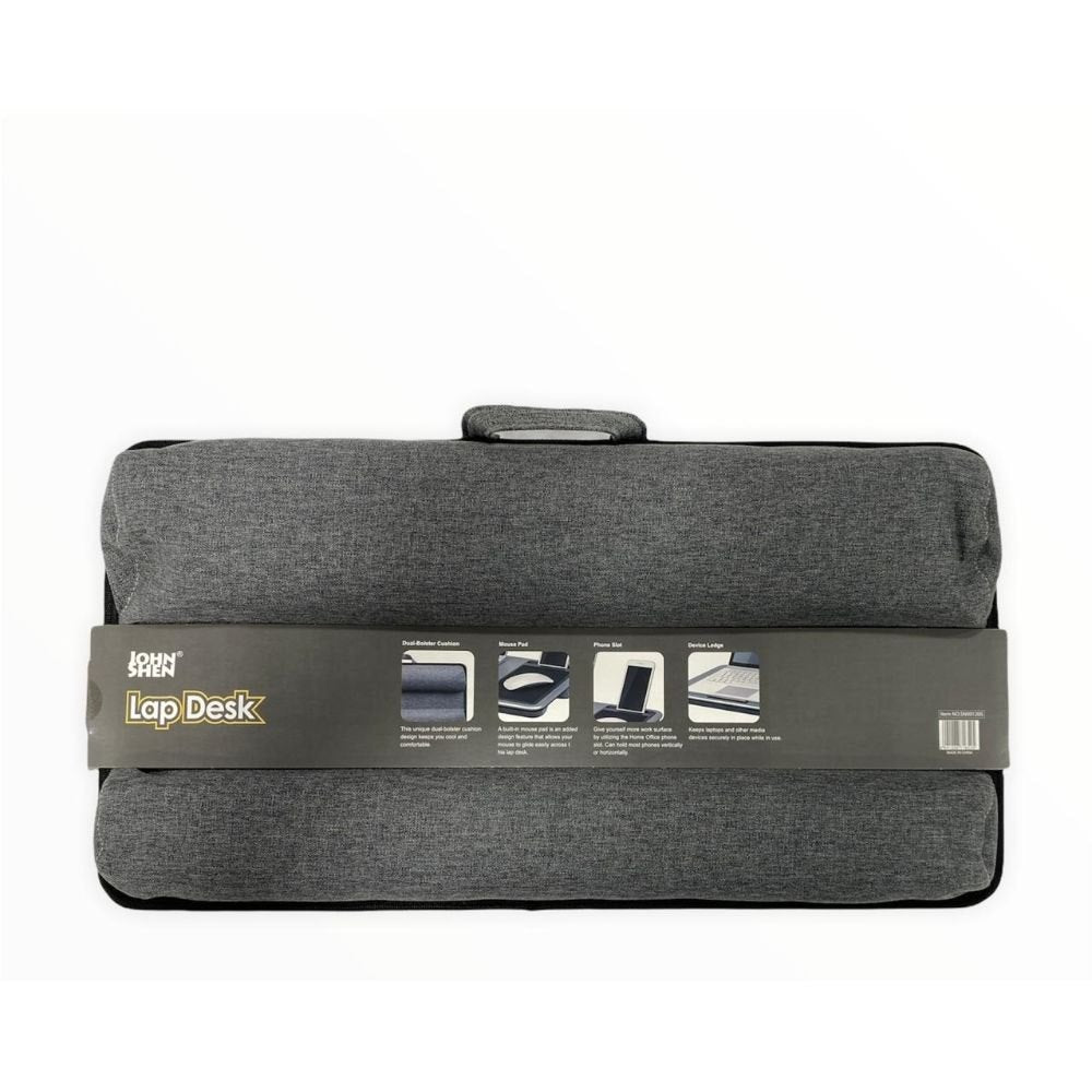 Memoris Precious, Home Office Lap Desk with Device Ledge, Mouse Pad, and Phone Holder 575x305x55cm SN001205 Black