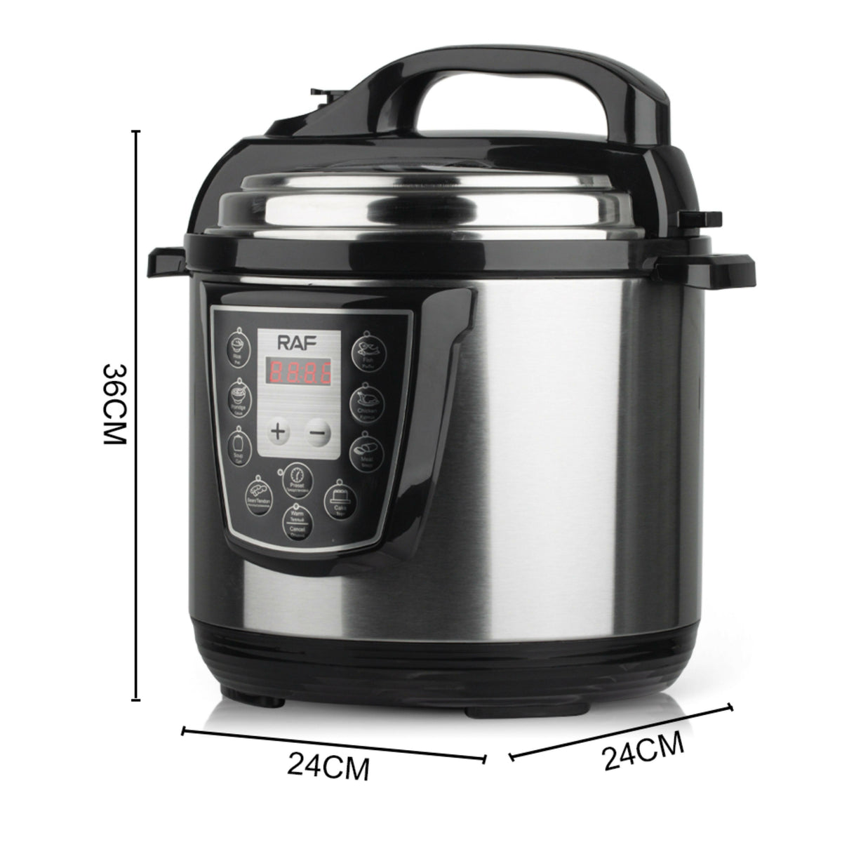Raf R.177, Electric Pressure Cooker 6L, 1000W, Multifunction easy to clean
