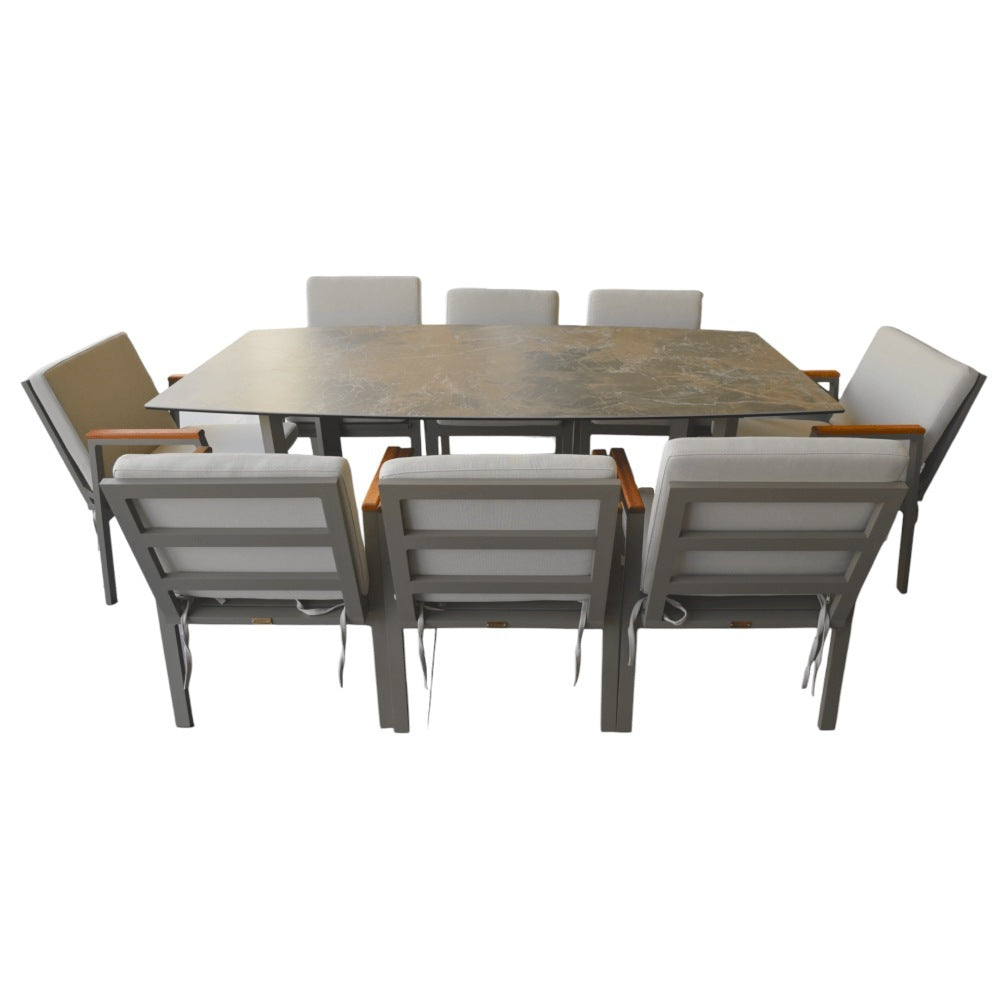BT, Out Dining Set Bt Sinter Golf 1+8 Cappuccino