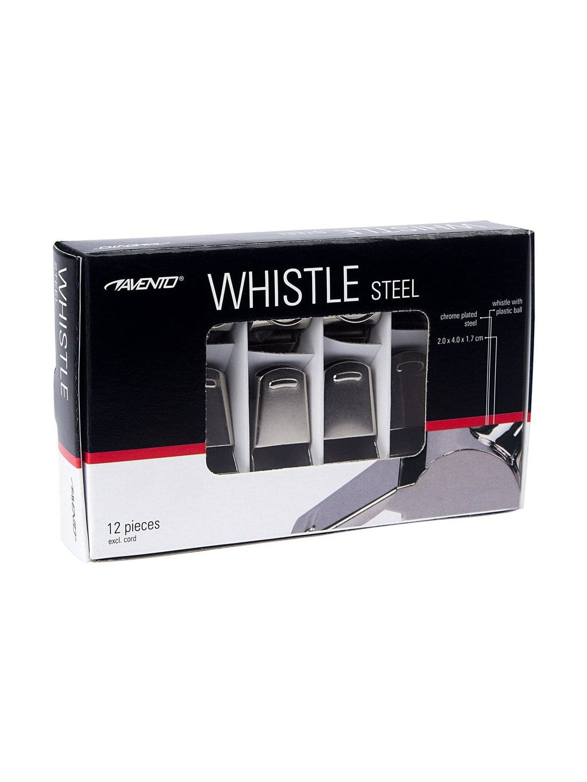 AVENTO REFEREE'S WHISTLE STEEL