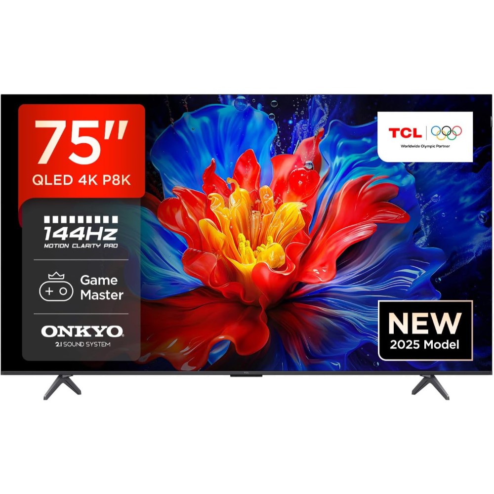 Tcl, Qled 75' Uhd 144 Native Google Tv