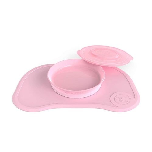 Twistshake, Click Mat + Plate 6+M Pastel Pink, 78129