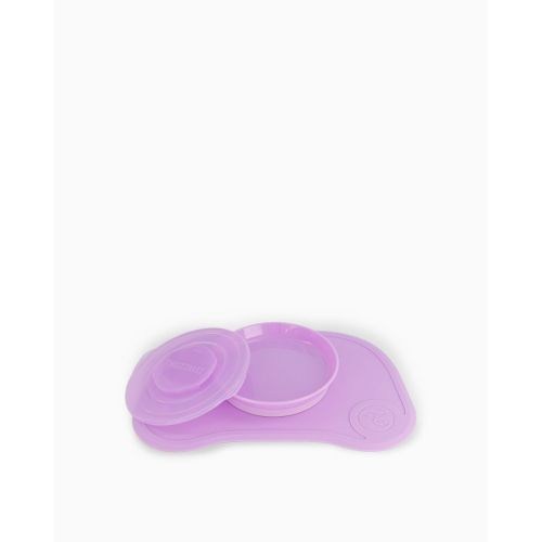 Twistshake, Click Mat + Plate 6+M Pastel Purple, 78132