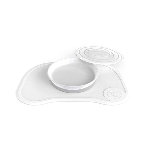 Twistshake, Click Mat + Plate 6+M White, 78137