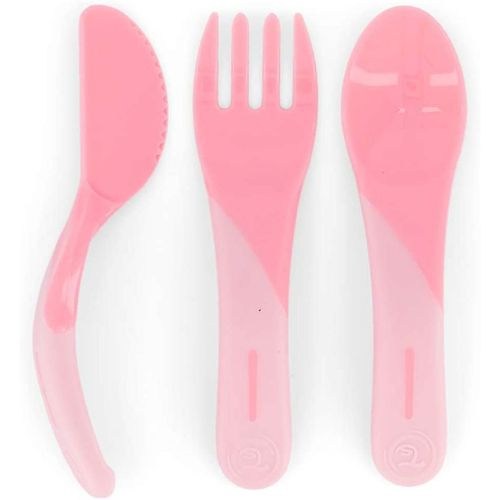 Twistshake, Learn Cutlery 6+M Pastel Pink, 78199
