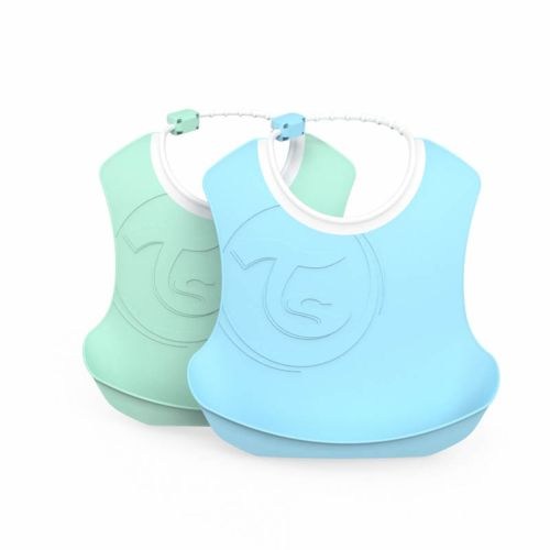 Twistshake, Bib 4+M Pastel Blue Green, 78220