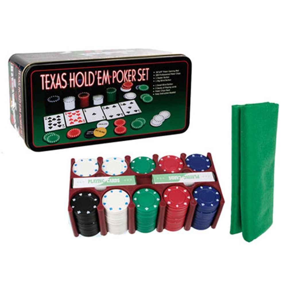 Cool Gift, Texas Holdem 200Pcs Poker Set