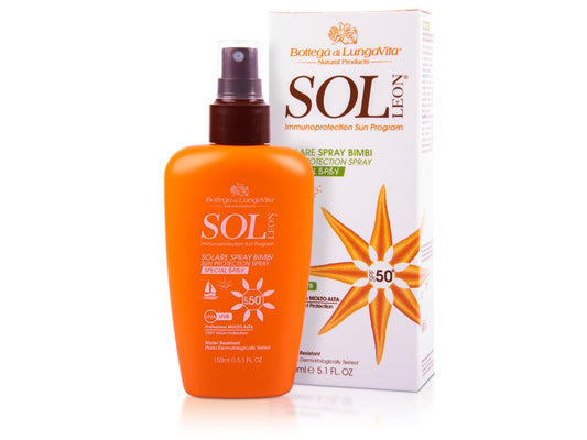 Bottega Di LungaVita, Sol Leon Baby Sun Protection Spf50 Spray 150 Ml