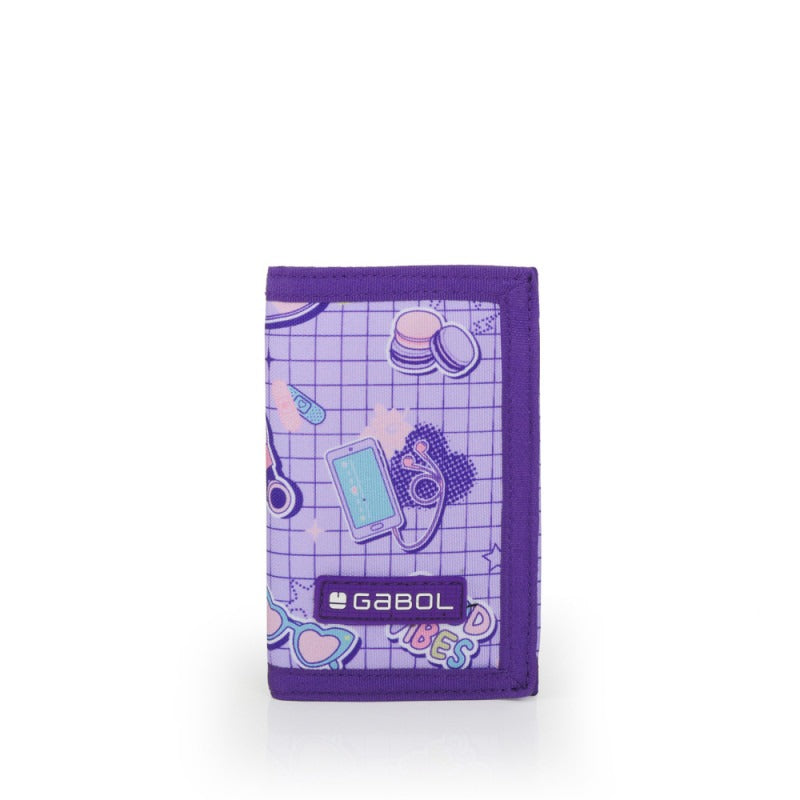 Gabol, Money Wallet Funny Kids 13x9x1cm #236008-025/2025 Lilac