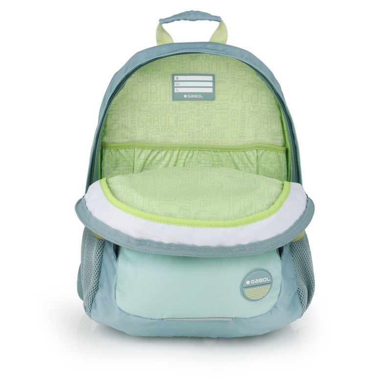 Gabol, School Backpack 3 Parts Whisper 32x44x18cm#238140-045/2026 Mint Green.