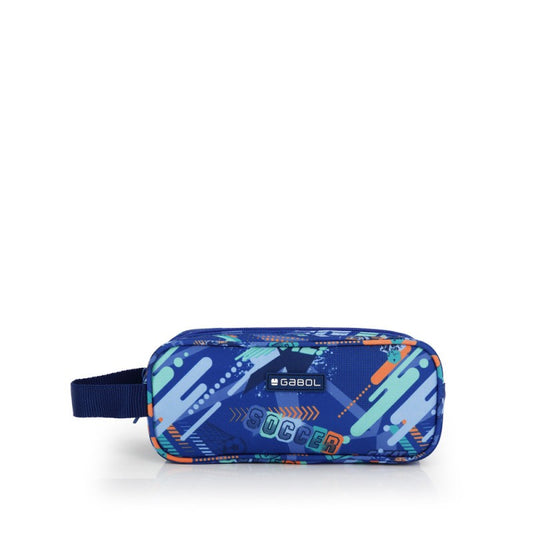 Gabol, School Pencil Case 3 Parts Crew 22x9x9cm#238411/2026 Blue.