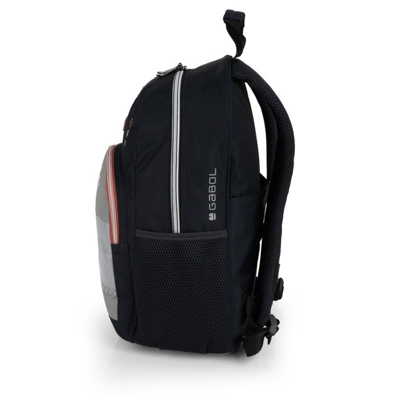 Gabol, School Backpack 1 Parts Trick 31x41x16cm#238506/2026 Grey-Black.