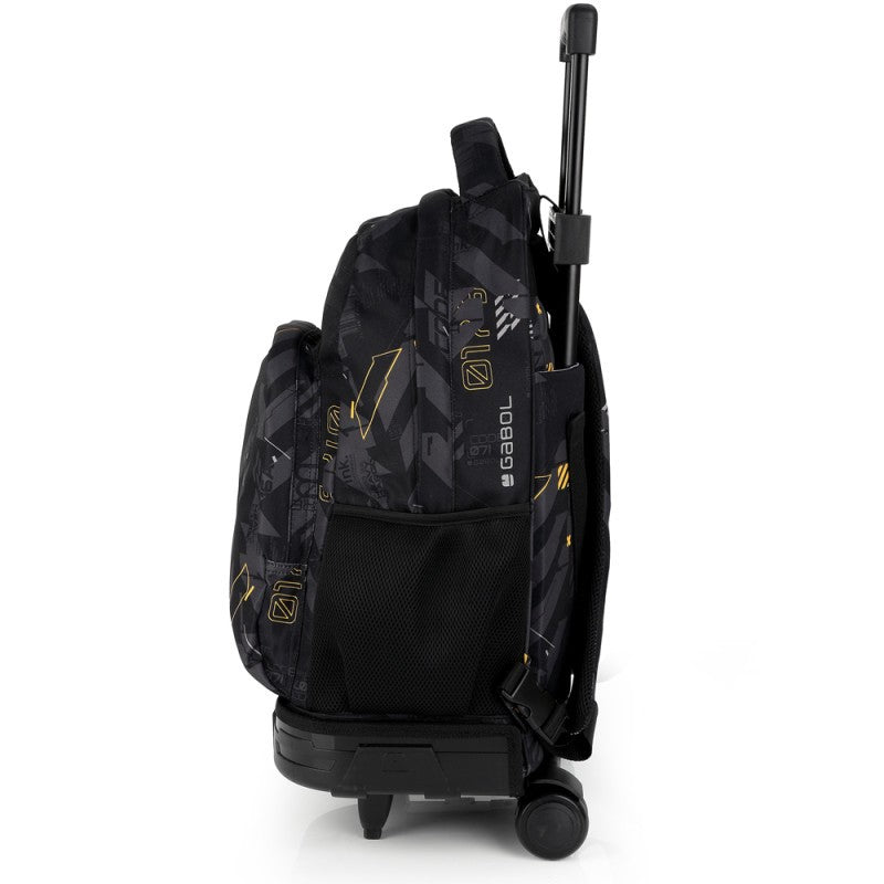 Gabol, School Detachable Trolley Backpack Byte 34x46x20cm#238684/2026 Black.