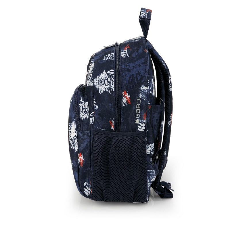 Gabol, School Backpack 1 Parts Dash 31x41x16cm#238706/2026 Navy Blue.