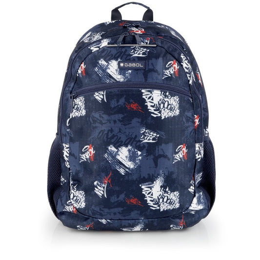 Gabol, School Backpack 2 Parts Dash 34x46x20cm#238796/2026 Navy Blue.