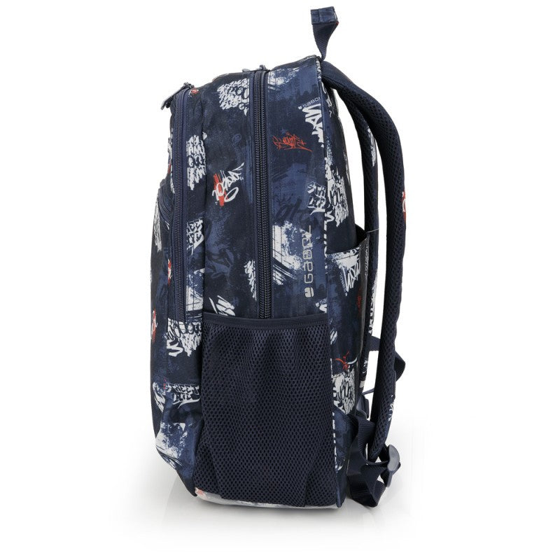Gabol, School Backpack 2 Parts Dash 34x46x20cm#238796/2026 Navy Blue.