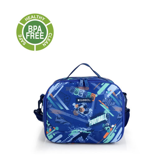 Gabol, School Thermal Lunch Bag 1 Parts Crew 23x18x14cm#238473/2026 Blue.