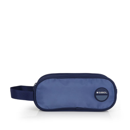 Gabol, School Pencil Case 3 Parts Whisper 22x9x9cm #238111/2026 Navy Blue.