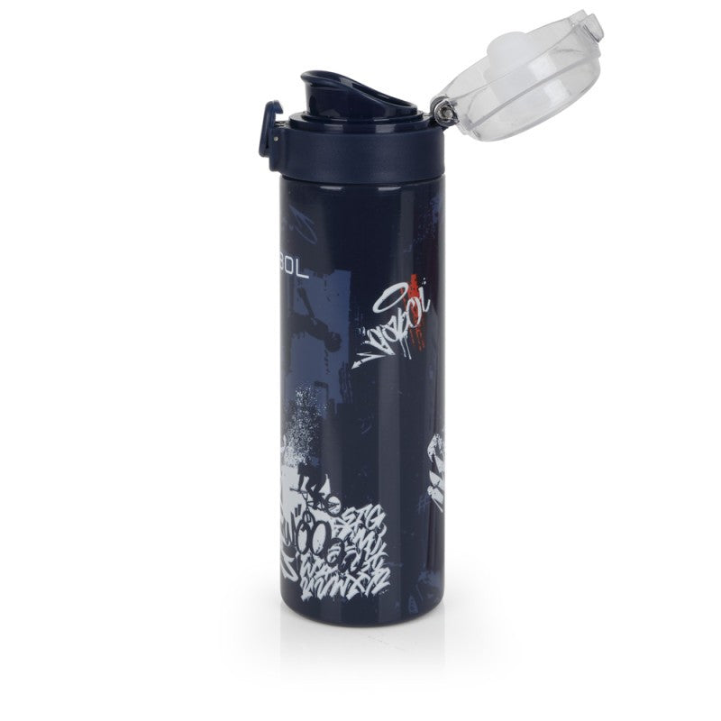 Gabol, School Stainless Steel Bottle Dash 6.5x22.5x6.5cm 600ML#238752/2026 Navy Blue.