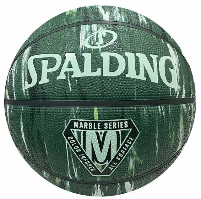 Spalding, Marble Teal/Sage/Mint Outdoor Basketball - Size 5