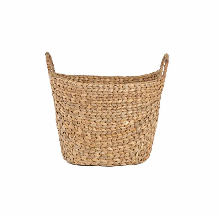Karaca Home Lora Boho Style Wicker Oval Basket with Handles 40 cm, 300.21.02.0121